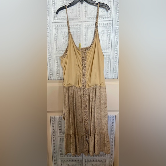 GUC Jopna Sz-XL Spaghetti Strap, Pocket, Floral, Dancing Dress- 10 Real Buttons - Picture 10 of 16